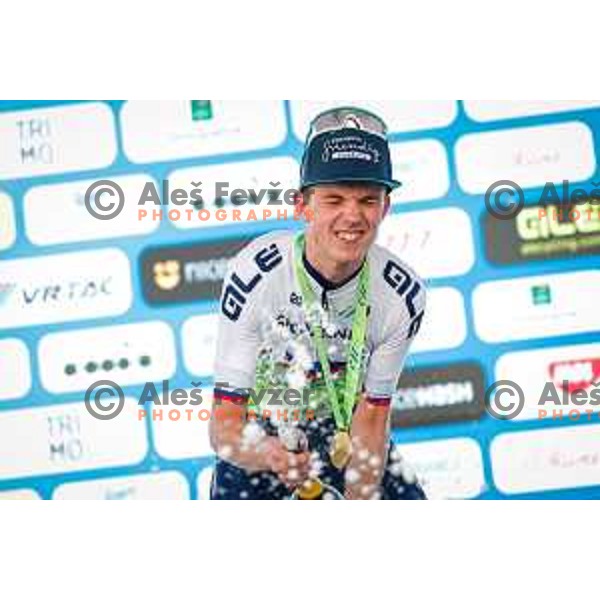 Jakob Omrzel during Slovenian Cycling Championships 2025 in Celje, Slovenia on June 29, 2025.