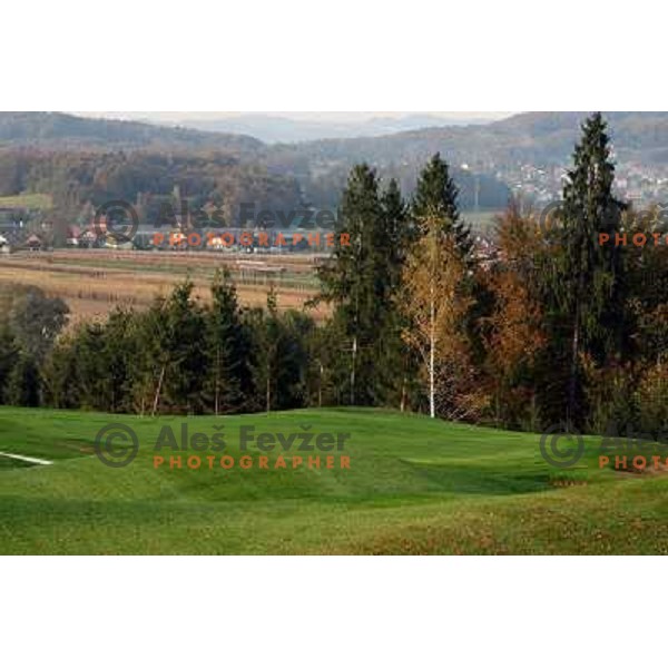 Otocec golf course, Slovenia. Building of second nine holes, which due to be opened in 2009. Photos are taken 14.10.2008 