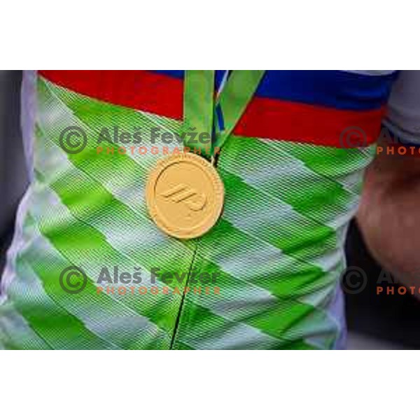Jakob Omrzel during Slovenian Cycling Championships 2025 in Celje, Slovenia on June 29, 2025.