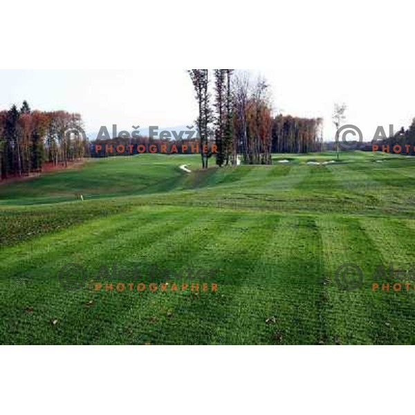 Otocec golf course, Slovenia. Building of second nine holes, which due to be opened in 2009. Photos are taken 14.10.2008 