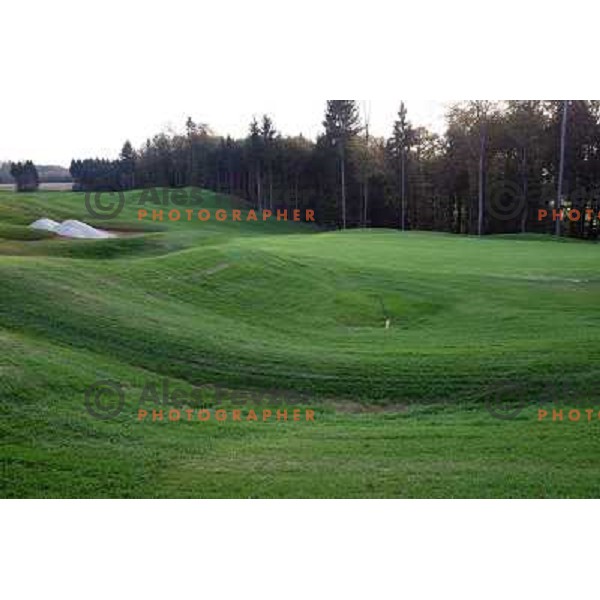Otocec golf course, Slovenia. Building of second nine holes, which due to be opened in 2009. Photos are taken 14.10.2008 
