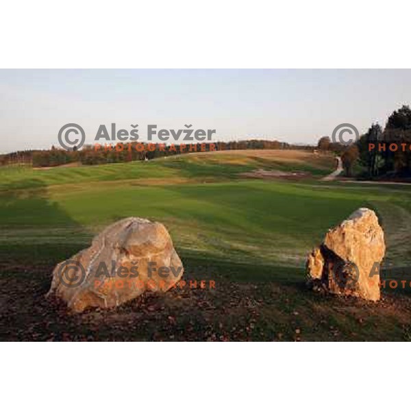 Otocec golf course, Slovenia. Building of second nine holes, which due to be opened in 2009. Photos are taken 14.10.2008 