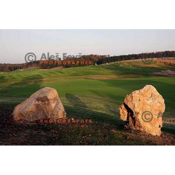 Otocec golf course, Slovenia. Building of second nine holes, which due to be opened in 2009. Photos are taken 14.10.2008 