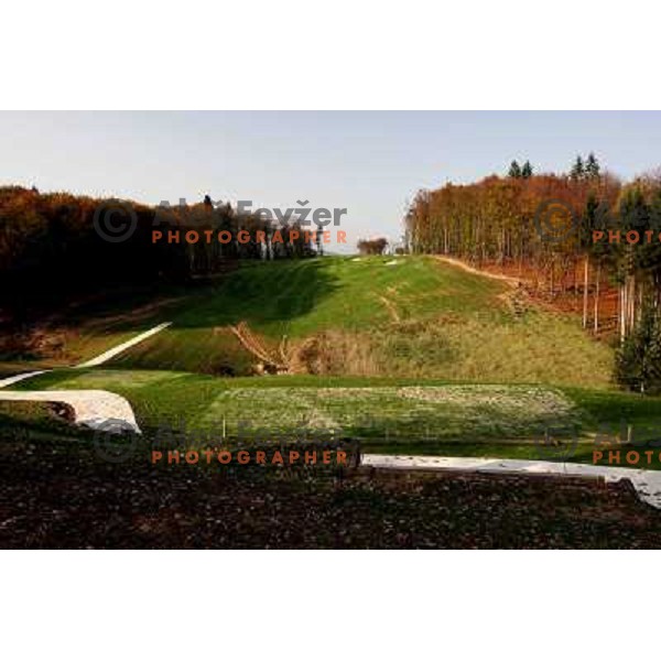 Otocec golf course, Slovenia. Building of second nine holes, which due to be opened in 2009. Photos are taken 14.10.2008 