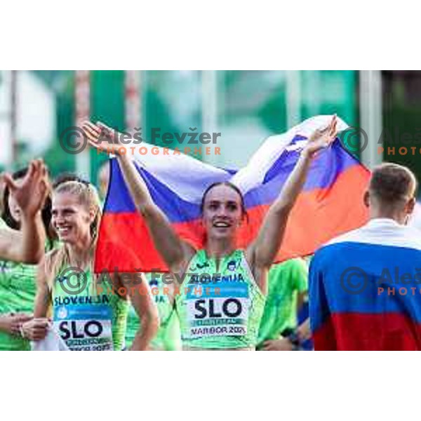 celebrating after Day 2 of European Athletics Team Championship 2025 2nd Division in Stadium Poljane, Maribor, Slovenia on June 29, 2025. Photo: Jure Banfi