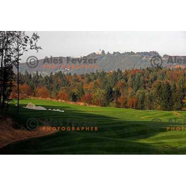Otocec golf course, Slovenia. Building of second nine holes, which due to be opened in 2009. Photos are taken 14.10.2008 