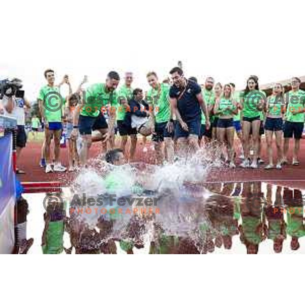 celebrating after Day 2 of European Athletics Team Championship 2025 2nd Division in Stadium Poljane, Maribor, Slovenia on June 29, 2025. Photo: Jure Banfi