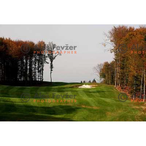 Otocec golf course, Slovenia. Building of second nine holes, which due to be opened in 2009. Photos are taken 14.10.2008 
