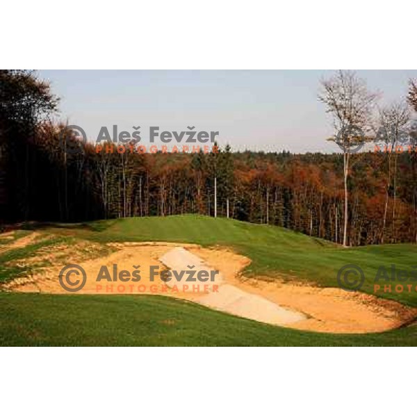 Otocec golf course, Slovenia. Building of second nine holes, which due to be opened in 2009. Photos are taken 14.10.2008 