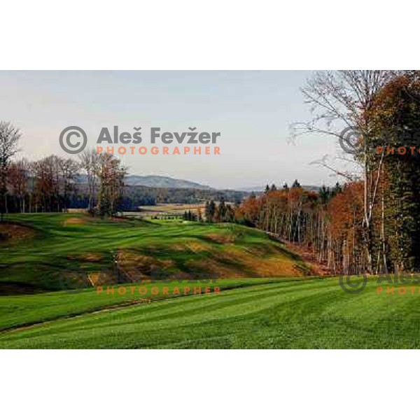 Otocec golf course, Slovenia. Building of second nine holes, which due to be opened in 2009. Photos are taken 14.10.2008 