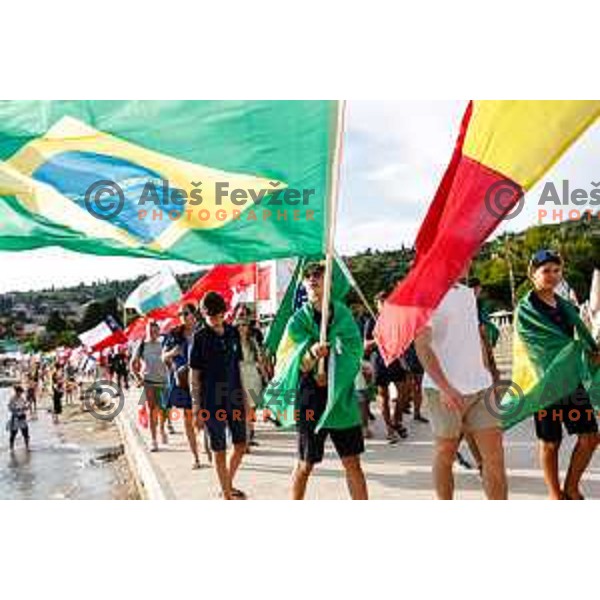 Opening Ceremony of 2025 Optimist World Championship in Portoroz, Slovenia on June 27, 2025