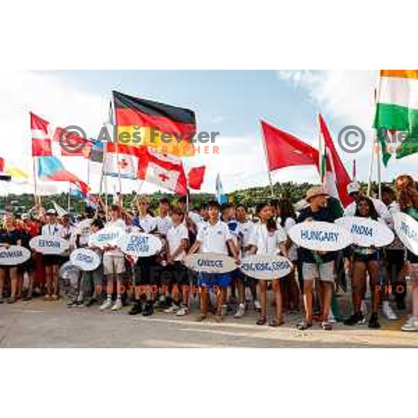 Opening Ceremony of 2025 Optimist World Championship in Portoroz, Slovenia on June 27, 2025
