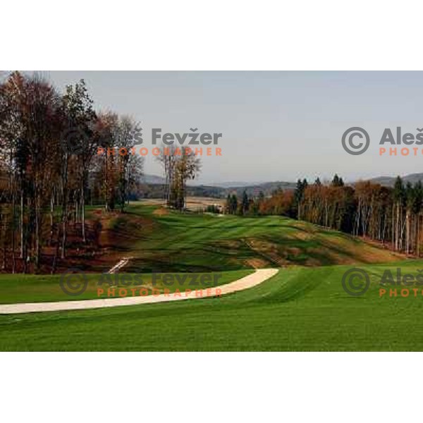 Otocec golf course, Slovenia. Building of second nine holes, which due to be opened in 2009. Photos are taken 14.10.2008 