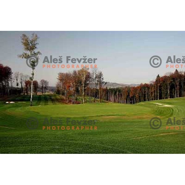 Otocec golf course, Slovenia. Building of second nine holes, which due to be opened in 2009. Photos are taken 14.10.2008 