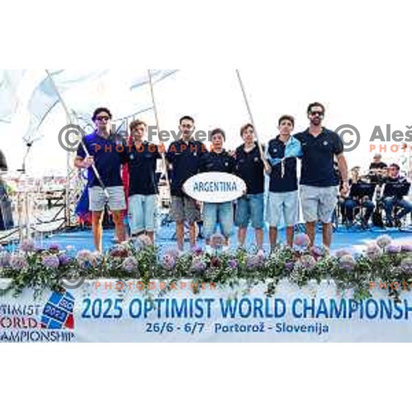 Opening Ceremony of 2025 Optimist World Championship in Portoroz, Slovenia on June 27, 2025