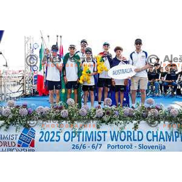 Opening Ceremony of 2025 Optimist World Championship in Portoroz, Slovenia on June 27, 2025