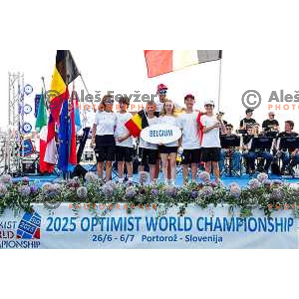 Opening Ceremony of 2025 Optimist World Championship in Portoroz, Slovenia on June 27, 2025