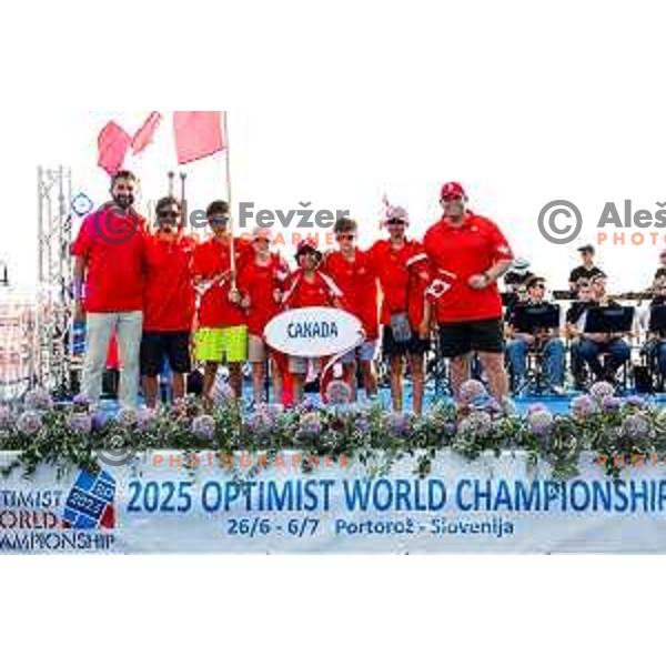 Opening Ceremony of 2025 Optimist World Championship in Portoroz, Slovenia on June 27, 2025