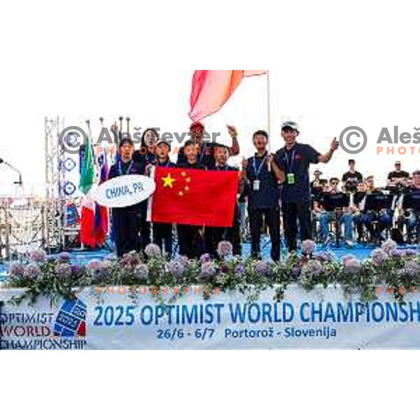 Opening Ceremony of 2025 Optimist World Championship in Portoroz, Slovenia on June 27, 2025