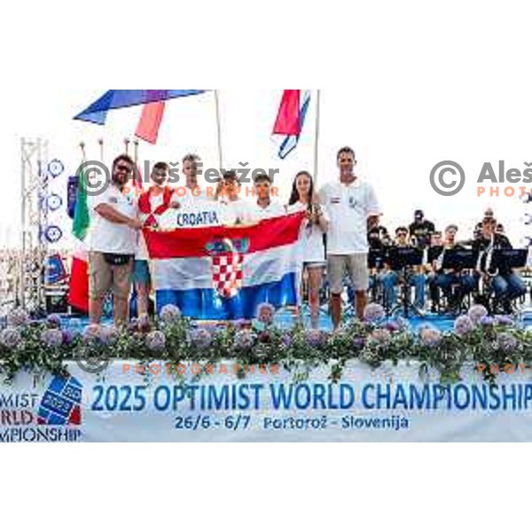 Opening Ceremony of 2025 Optimist World Championship in Portoroz, Slovenia on June 27, 2025