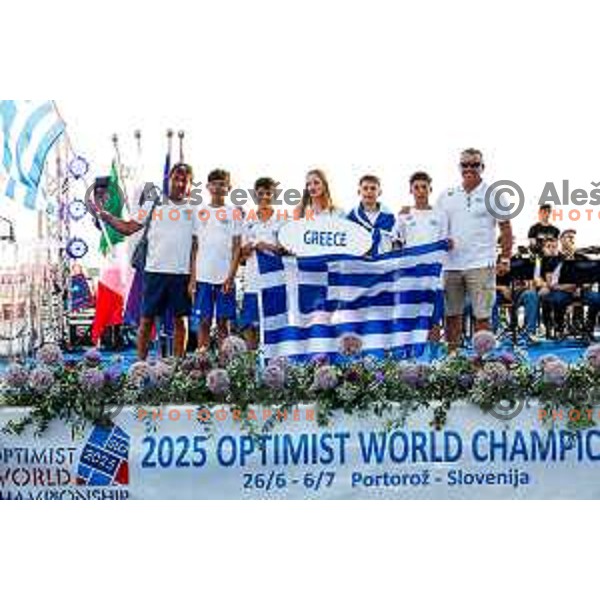 Opening Ceremony of 2025 Optimist World Championship in Portoroz, Slovenia on June 27, 2025
