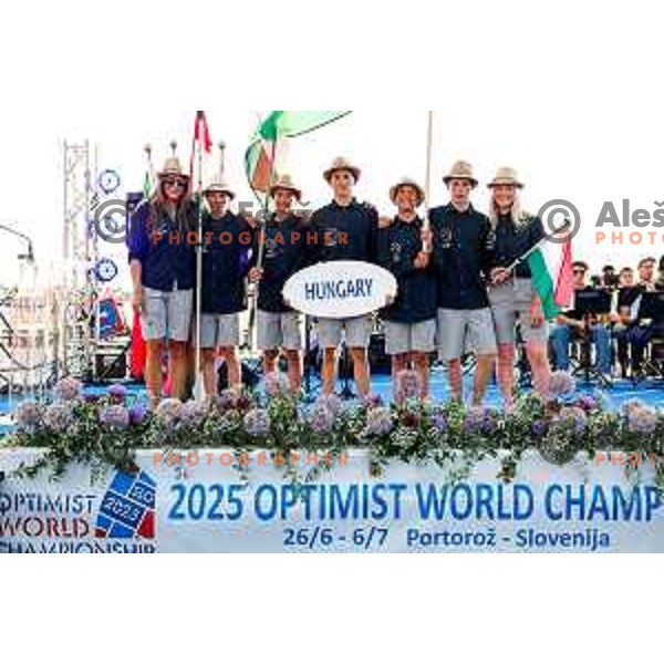Opening Ceremony of 2025 Optimist World Championship in Portoroz, Slovenia on June 27, 2025