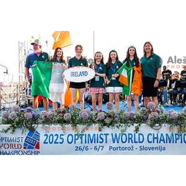 Opening Ceremony of 2025 Optimist World Championship in Portoroz, Slovenia on June 27, 2025