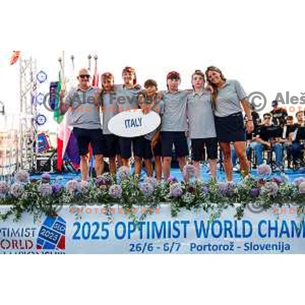 Opening Ceremony of 2025 Optimist World Championship in Portoroz, Slovenia on June 27, 2025
