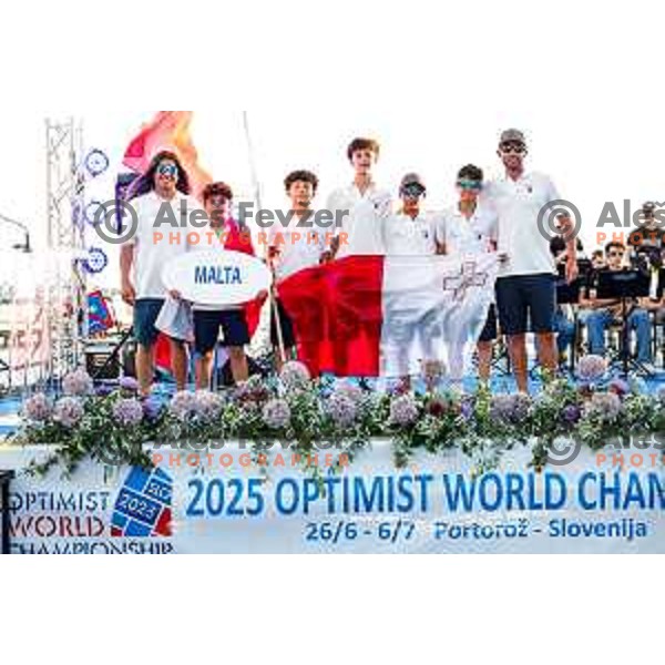 Opening Ceremony of 2025 Optimist World Championship in Portoroz, Slovenia on June 27, 2025