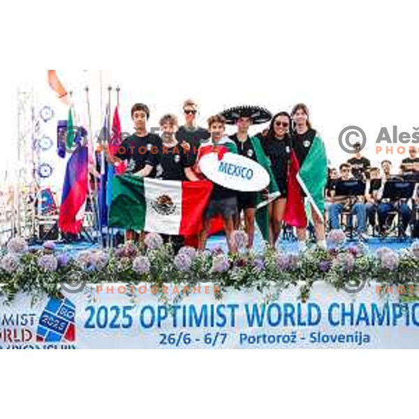 Opening Ceremony of 2025 Optimist World Championship in Portoroz, Slovenia on June 27, 2025