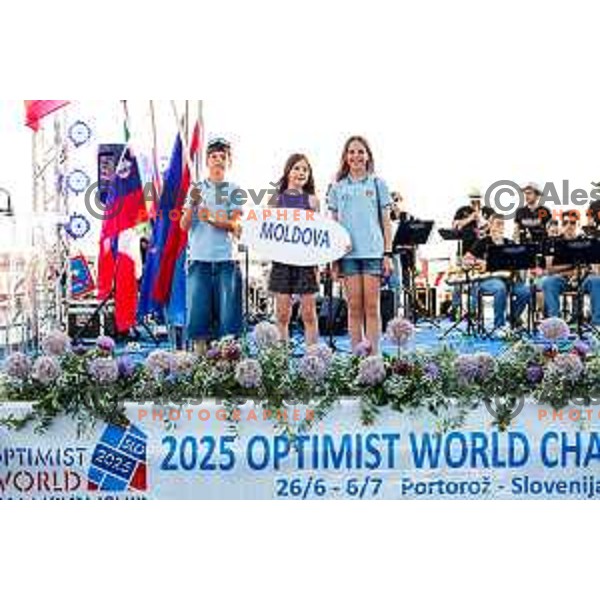 Opening Ceremony of 2025 Optimist World Championship in Portoroz, Slovenia on June 27, 2025