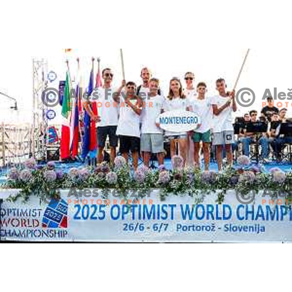 Opening Ceremony of 2025 Optimist World Championship in Portoroz, Slovenia on June 27, 2025