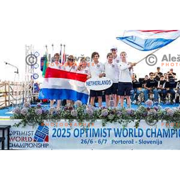 Opening Ceremony of 2025 Optimist World Championship in Portoroz, Slovenia on June 27, 2025