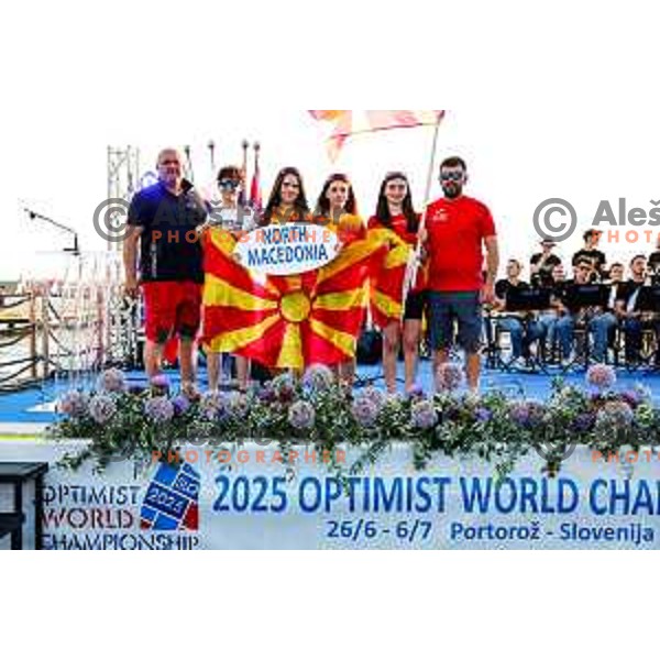 Opening Ceremony of 2025 Optimist World Championship in Portoroz, Slovenia on June 27, 2025