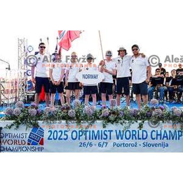 Opening Ceremony of 2025 Optimist World Championship in Portoroz, Slovenia on June 27, 2025