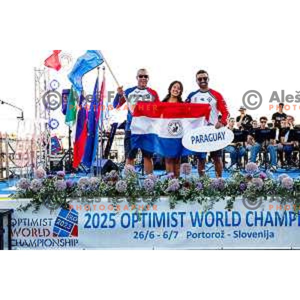 Opening Ceremony of 2025 Optimist World Championship in Portoroz, Slovenia on June 27, 2025