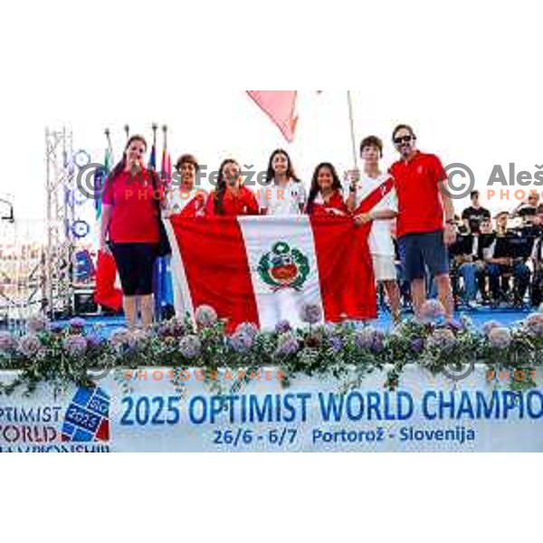 Opening Ceremony of 2025 Optimist World Championship in Portoroz, Slovenia on June 27, 2025