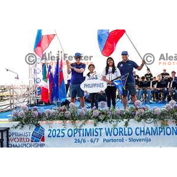 Opening Ceremony of 2025 Optimist World Championship in Portoroz, Slovenia on June 27, 2025