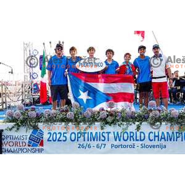 Opening Ceremony of 2025 Optimist World Championship in Portoroz, Slovenia on June 27, 2025