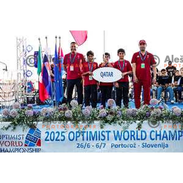 Opening Ceremony of 2025 Optimist World Championship in Portoroz, Slovenia on June 27, 2025