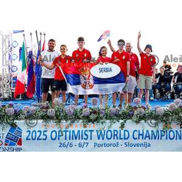 Opening Ceremony of 2025 Optimist World Championship in Portoroz, Slovenia on June 27, 2025