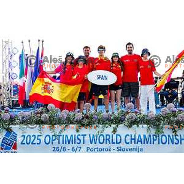 Opening Ceremony of 2025 Optimist World Championship in Portoroz, Slovenia on June 27, 2025