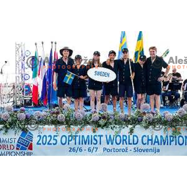 Opening Ceremony of 2025 Optimist World Championship in Portoroz, Slovenia on June 27, 2025