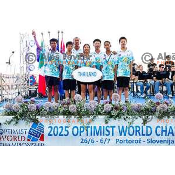 Opening Ceremony of 2025 Optimist World Championship in Portoroz, Slovenia on June 27, 2025