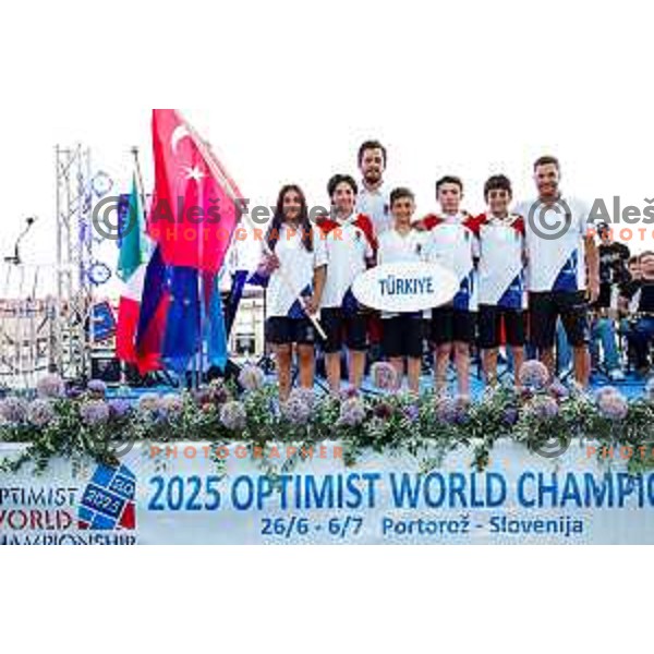 Opening Ceremony of 2025 Optimist World Championship in Portoroz, Slovenia on June 27, 2025