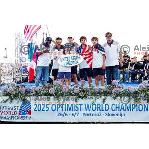 Opening Ceremony of 2025 Optimist World Championship in Portoroz, Slovenia on June 27, 2025