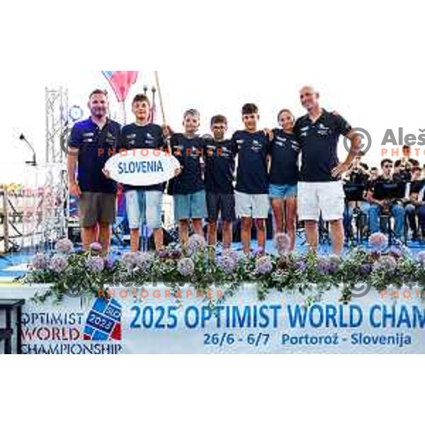 Opening Ceremony of 2025 Optimist World Championship in Portoroz, Slovenia on June 27, 2025
