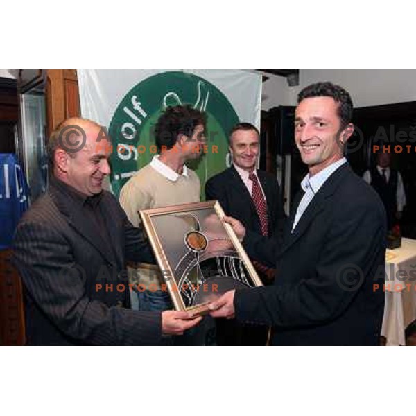Otocec golf course received "Best Slovenian golf course 2008" award at official presentation at Otocec Castle 17.10.2008 