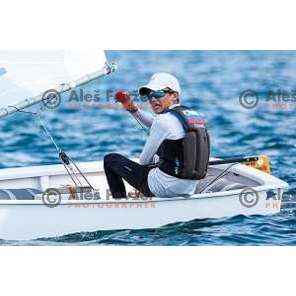 Team race qualifying sailing competition at 2025 Optimist World Championship in Portoroz, Slovenia on July 1, 2025