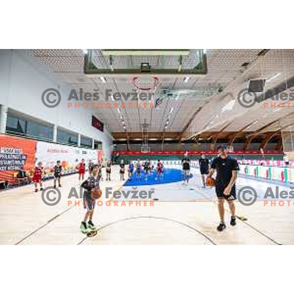 Goran Dragic summer camp for children in Dvorana Tri Lilije, Lasko, Slovenia on July 2, 2025. Photo: Jure Banfi